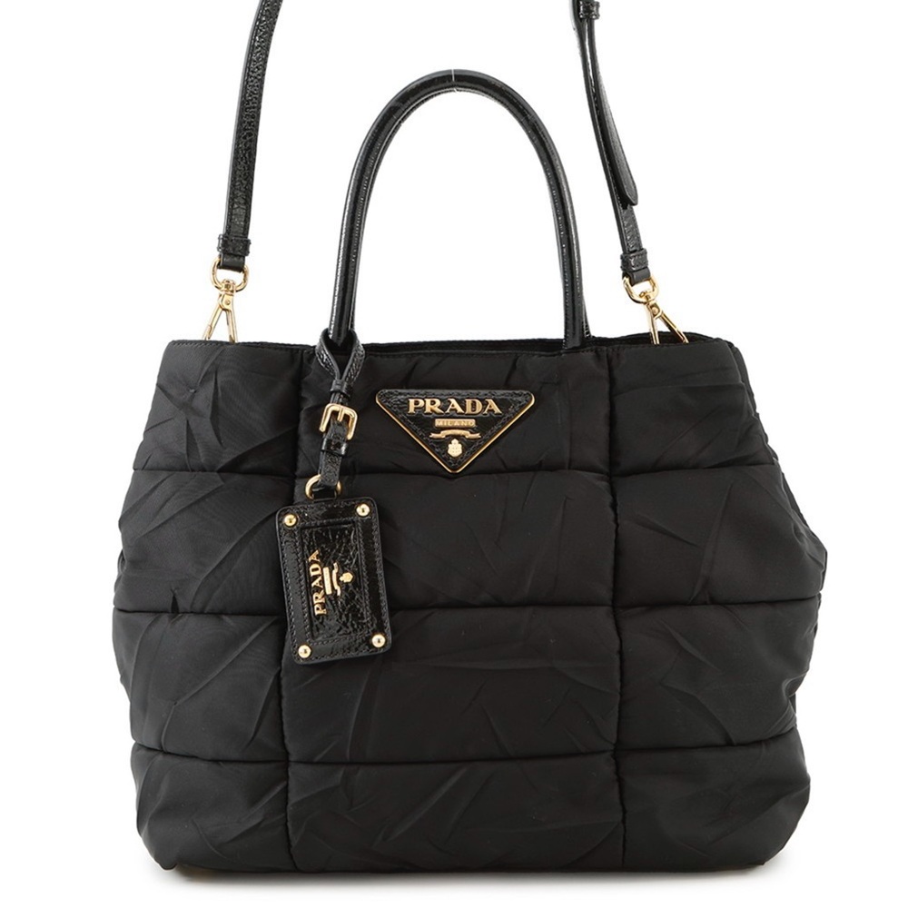 Authentic Prada Crispy Nylon Handbag BN1596  Shoulder Bag